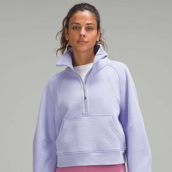 Lululemon Scuba Oversized Funnel Neck Half Zip Lilac Smoke XS/S - Picture 10 of 10